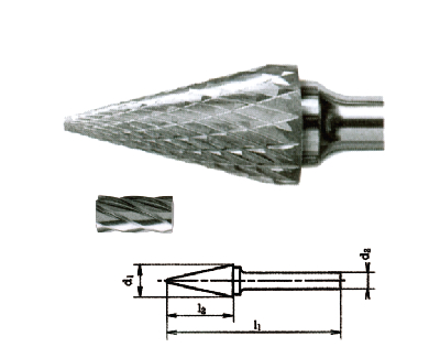 硬质合金钢锥形尖头旋转锉