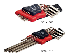 塑卡式加长公制内六方扳手组套