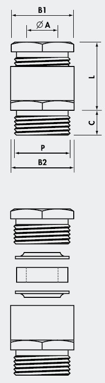 电缆接头
KABELVERSCHRAUBUNGEN